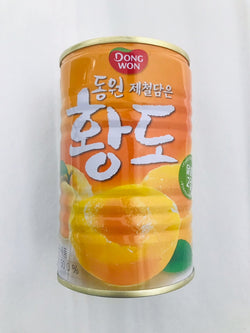Yellow peach can 400 gm 황도 400g 원터치