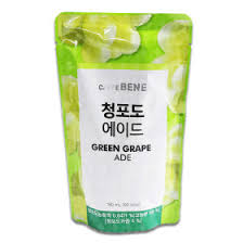 CAFEBENE GREEN GRAPE ADE POUCH 청포도 에이드 파우치 190ml ( Veg )