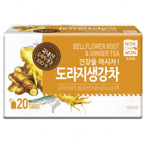 BELLFLOWER ROOT & GINGER TEA 20 TEA BAG 도라지 생강차 20T ( Veg )