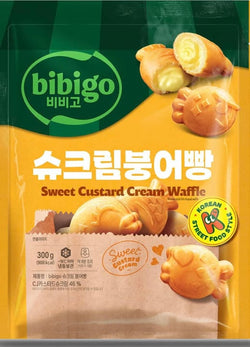 FISH SHAPED WAFFLE CUSTARD CREAM 300G 비비고/슈크림 붕어빵 300G