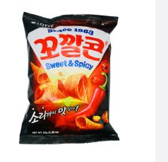 꼬깔콘 군옥수수맛 KOKALCORN SWEET & SPICY FLAVOR 67gm