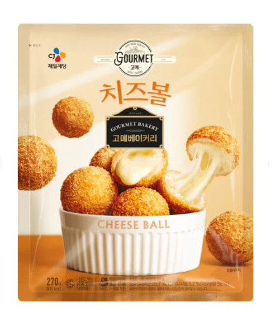 CJ GOURMET CHEESE BALL 270G 고메 사이드바이츠 치즈볼 270G/냉동