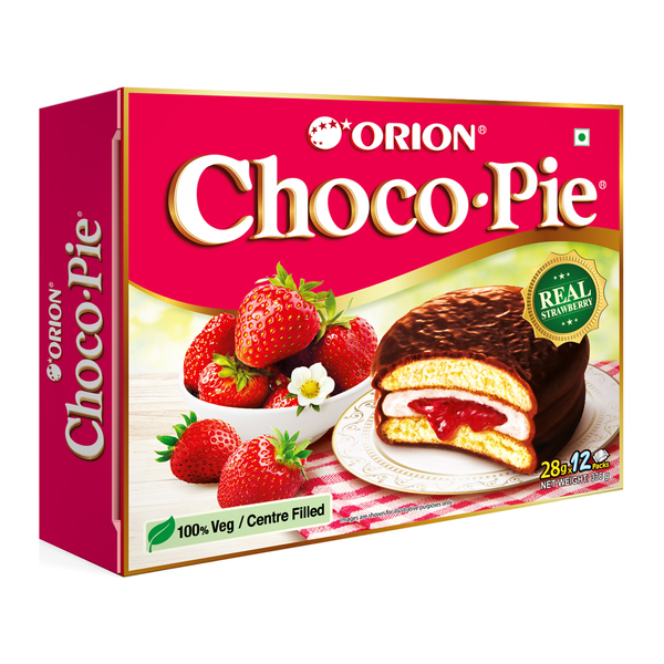Orion Choco Pie Strawberry 12pcs