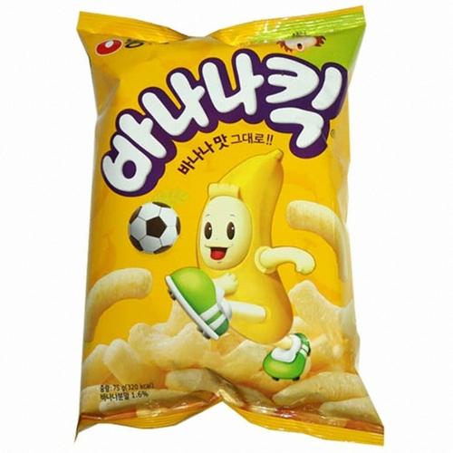 korean rice snack with banana flavor