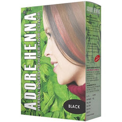 Adore Henna Hair Coloring Powder, 60 g (Black )