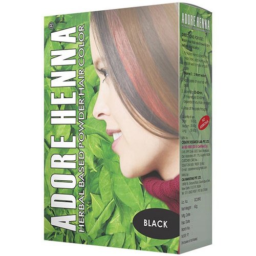 Adore Henna Hair Coloring Powder, 60 g (Black )